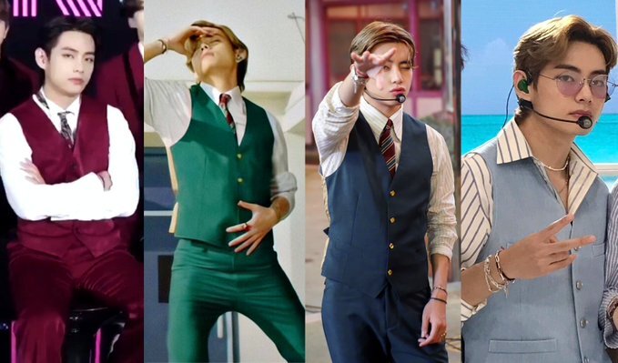 Kim Taehyung in a vest is SUPERIOR