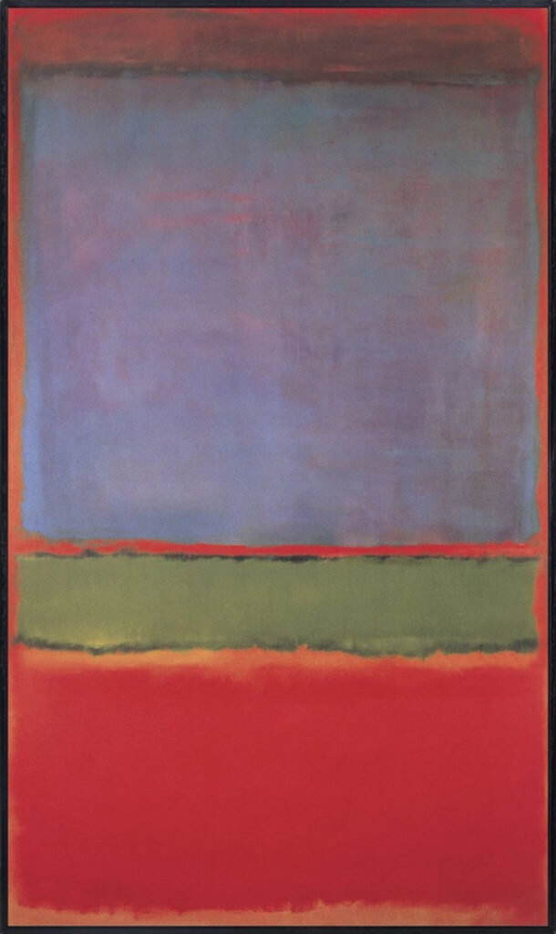 Марк Ротко "№6(фиолетовое, зелёное и красное), 1951, Год продажи 2014, цена 186 млн. долларов