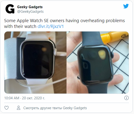 Некоторые владельцы Apple Watch SE испытывают проблемы с перегревом своих часов