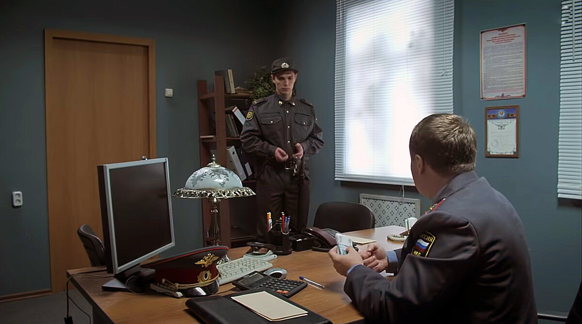 Фильм "Кремень" Лейтенант Зубов у капитана.