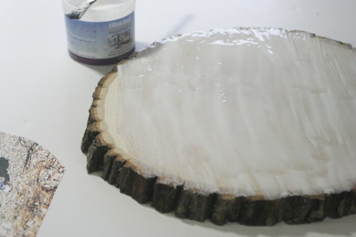 Промазываем подготовленный слэб 