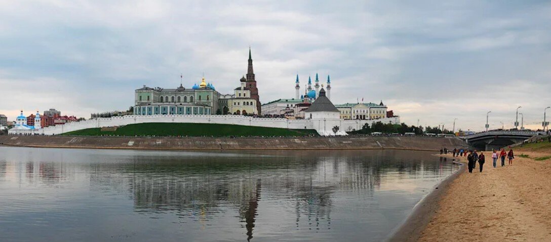 Вот тут Казанка. А за мостом уже Волга