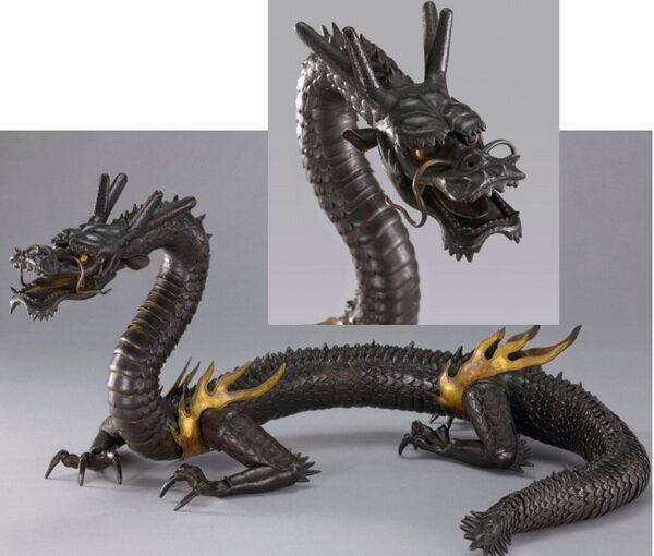 «Живые» скульптуры из металла эпохи Мэйдзи