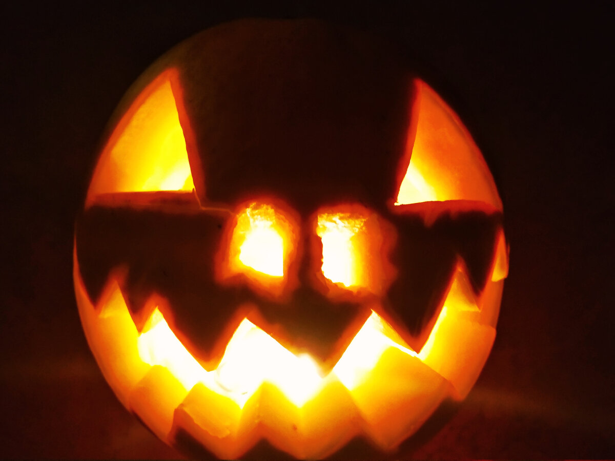 Побаловался резьбой по тыкве