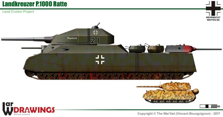   1000   - Landkreuzer P1000 Ratte        -   