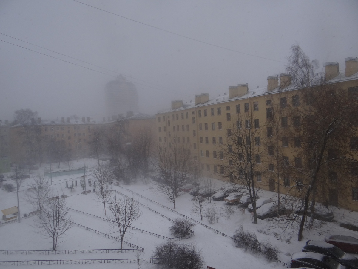Это мой двор. Тоже сплошные заборчики.. Правда на детской площадке скамейки есть..  Двор огромный,  один на несколько корпусов,  народу приходит  с детьми много, пришлось  ЖЭКу скамейки поставить.. три-четыре  штуки!! Кстати,  буквально перед Новым годом,  спилили почти все кусты и обрубили деревья..  Зачем - спросила я?  - А велели  - вот такой ответ: Вам ведь они  не нужны.. - Я   едва не рухнула!!