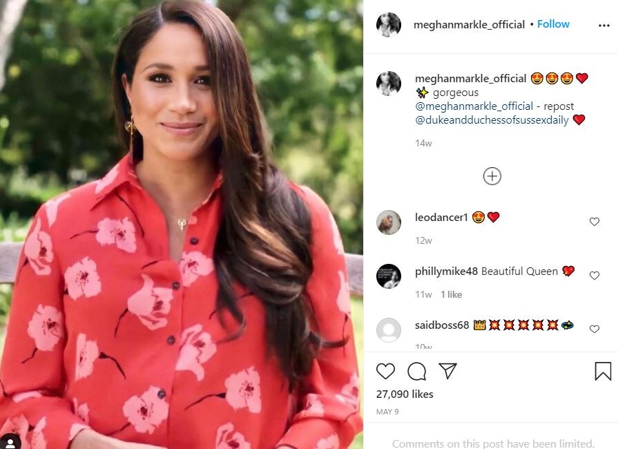 Меган Маркл. Фото: Instagram @meghanmarkle_official