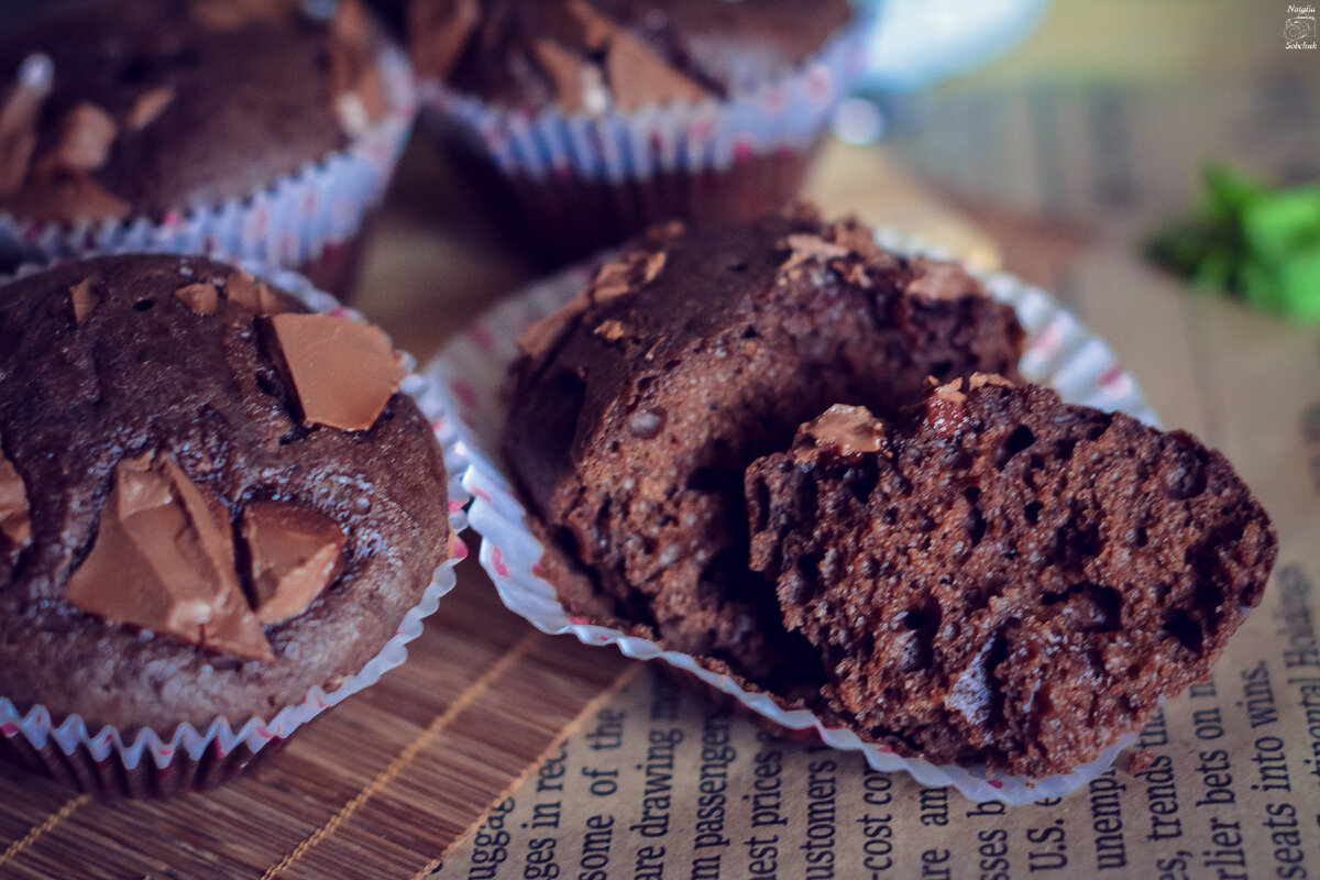 Шоколадные маффины - рецепты с фото