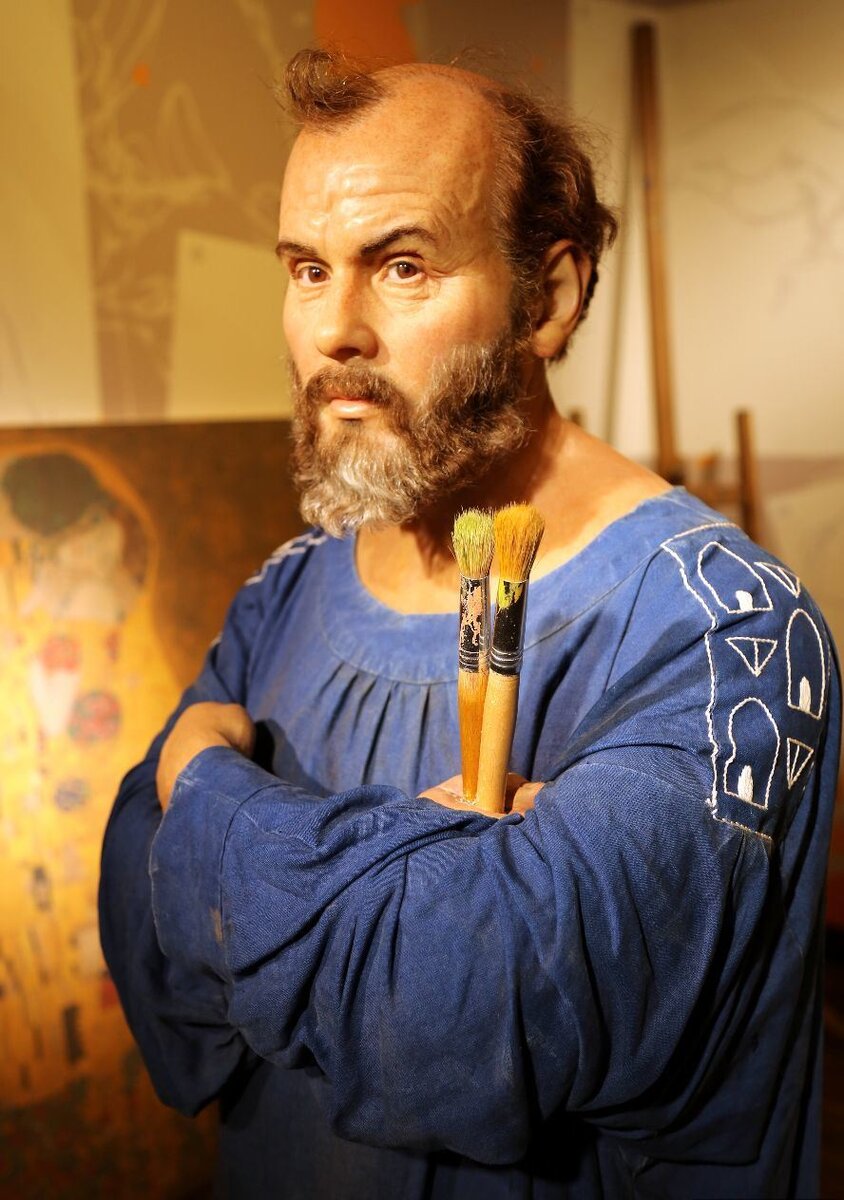 Густав Климт. Восковая фигура, Музей Мадам Тюссо. Источник https://clck.ru/h3TMC