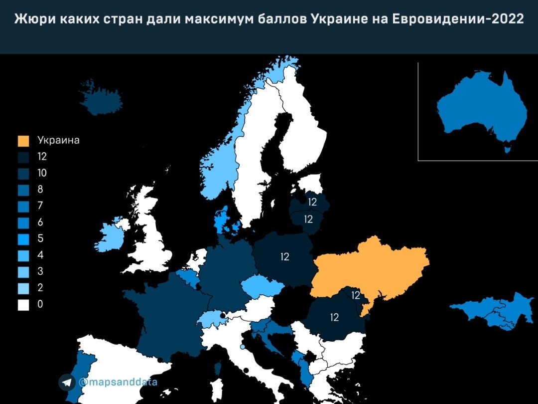 Не хочу выкладывать фото чудиков в перьях с Гейровидения, лучше карту. Глазу приятнее.