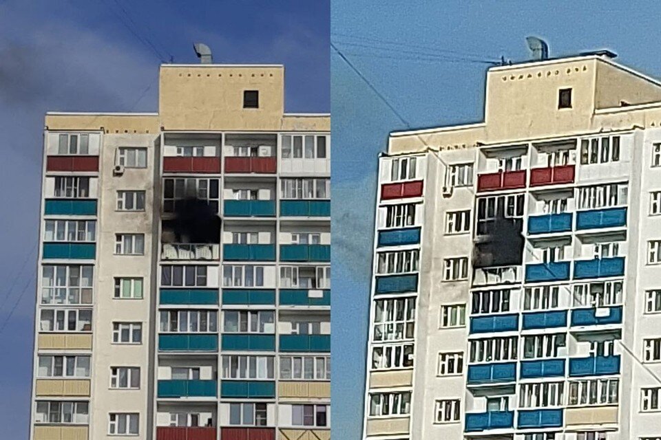     В Новосибирске вечером 1 сентября в Первомайском районе случился пожар. Фото: "Моя Первомайка"