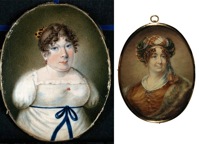 Автопортрет в юности и портрет в зрелые годы.