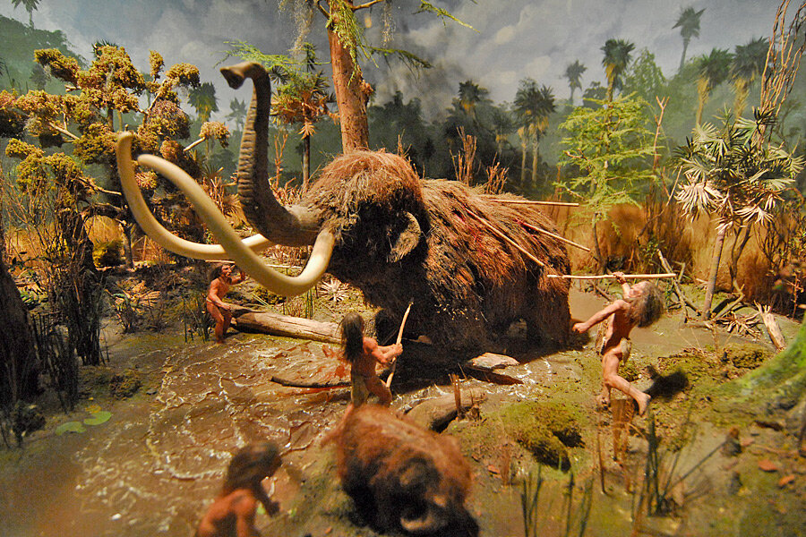 Окаменелые останки мамонтов в чаще всего можно найти на территории России, но в мире есть еще несколько мест, где встречаются следы этих древних гигантов. Одним из них является пустыня White Sands, расположенная на территории американского штата Нью-Мексико. Здесь, на просторах площадью около 581 квадратных метров, круглый год лежит состоящий из гипсовых кристаллов белый песок, который очень напоминает снег. На этой территории то и дело обнаруживаются следы колумбийских мамонтов, которые ввиду обитания в теплых условиях, имели гораздо меньше шерсти, чем сородичи из Евразии. Недавно палеонтологам из Корнелльского университета (США) удалось найти не только их следы, но и охотившихся на них древних людей.