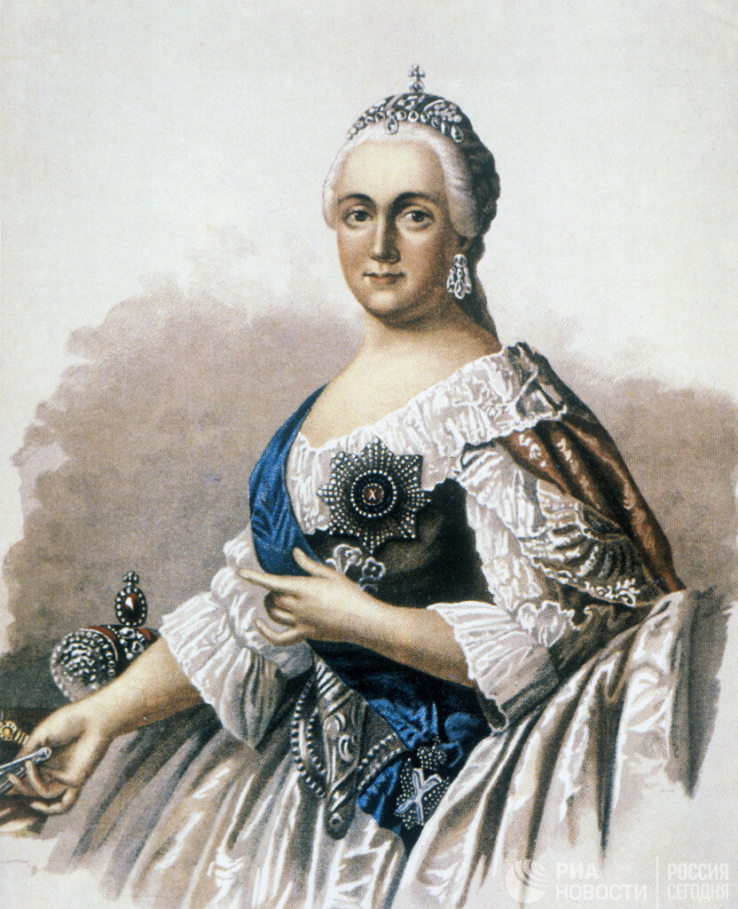 Репродукция портрета императрицы Екатерины II