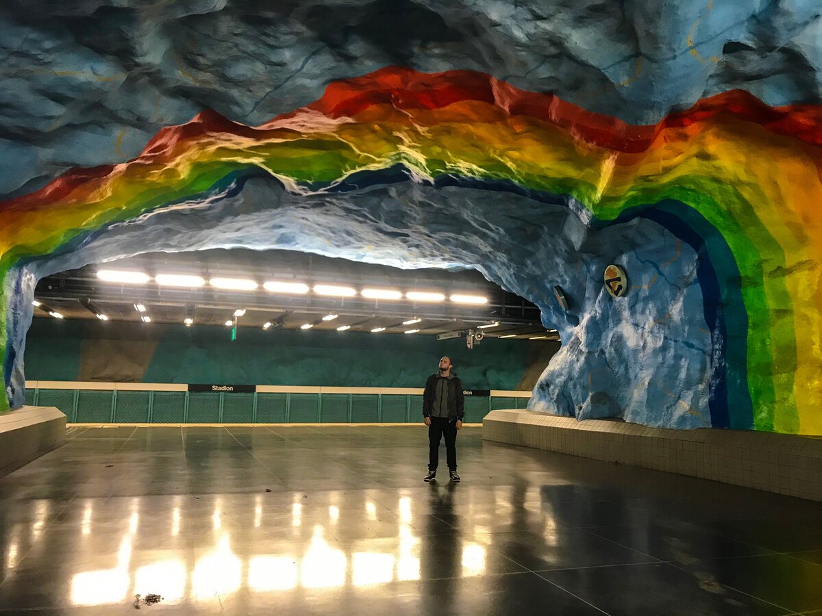 В метро Стокгольма