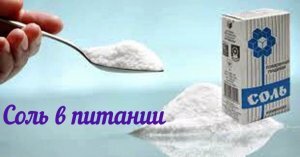 Соль в питании