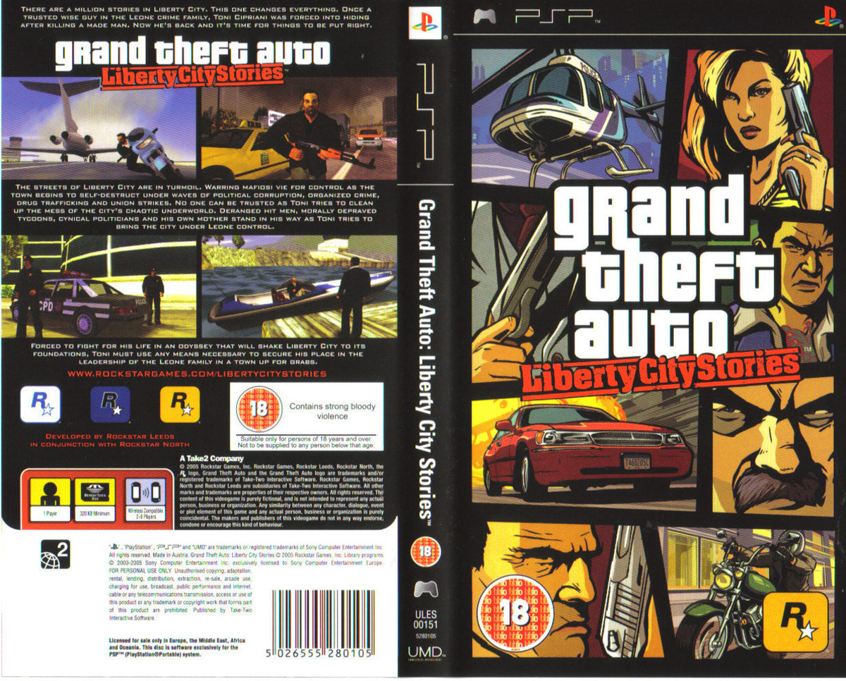 Интересная и атмосферная часть серии GTA на PSP.
