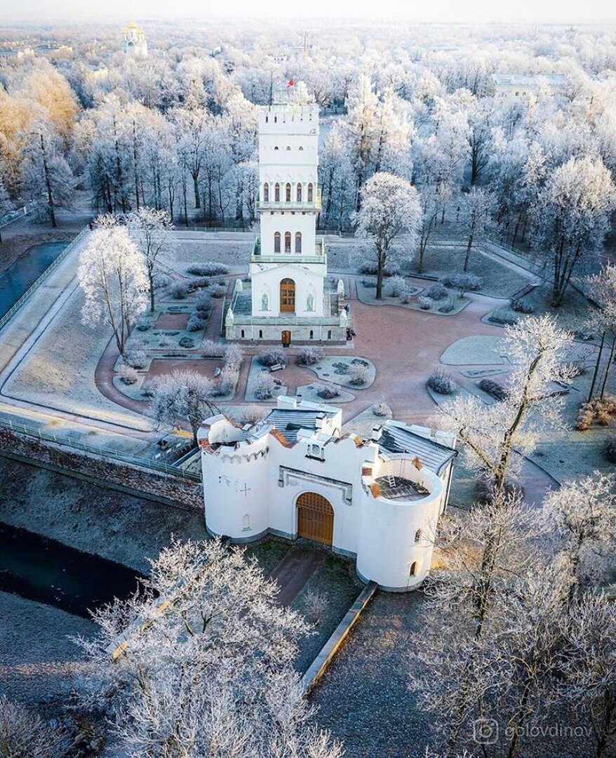 Александровский парк Царское село белая башня