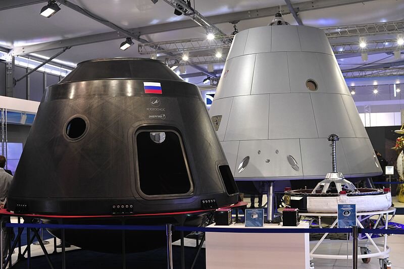 "Федерация" или "Орёл" (фото из wikipedia.org. Источник - Роскосмос, этот файл распространяется по лицензии Creative Commons Attribution 4.0 International .)