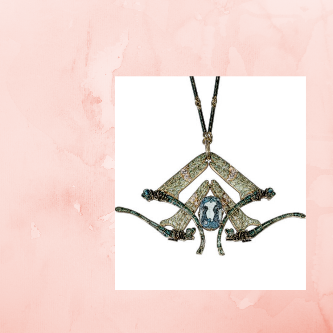 Рене Лалик, подвеска со стрекозами, из экспонатов музея Лалик