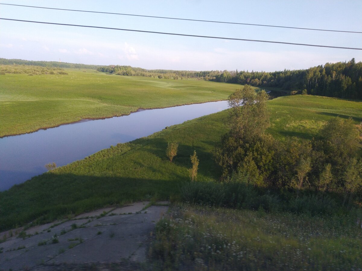 Вид из окна вагона