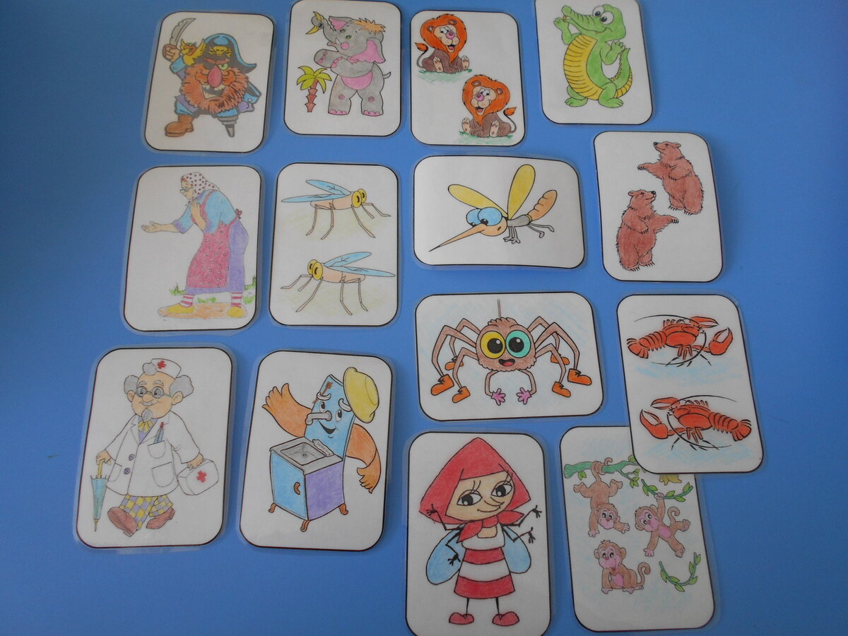 Карточки с героями сказок К.Чуковского