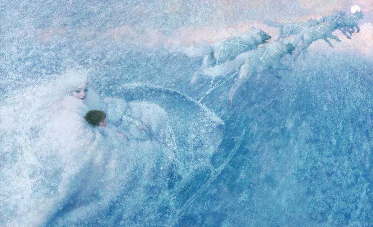 Иллюстрация к сказке «Снежная королева», художник Кристиан Бирмингем 