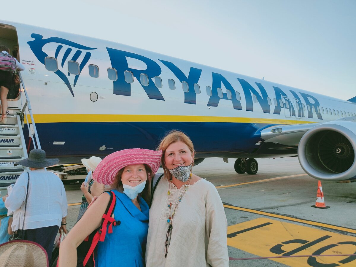 С нашей проводницей к святыням Марией Шургиной перед вылетом