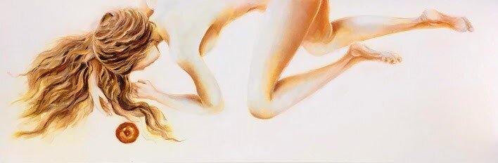 Пан д'Ора и поми д'Ор . Холст масло 140х40 Мария Иванова 2020