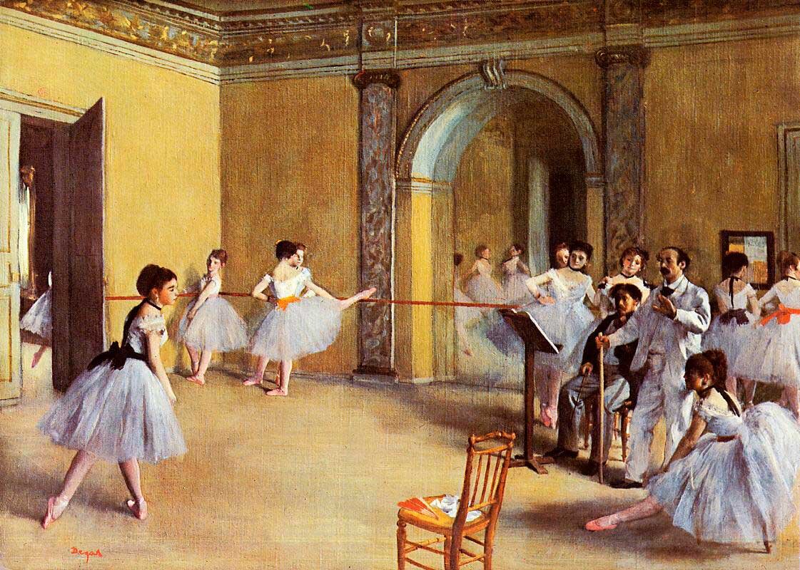 Эдгар Дега. «Танцевальный класс в Опере», 1872