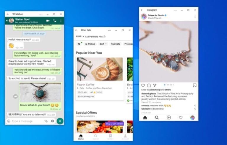 #Новости На Windows 10 можно транслировать сразу несколько Android-приложений 