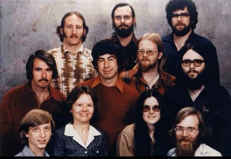 Первый состав компании Microsoft, 1978 год.