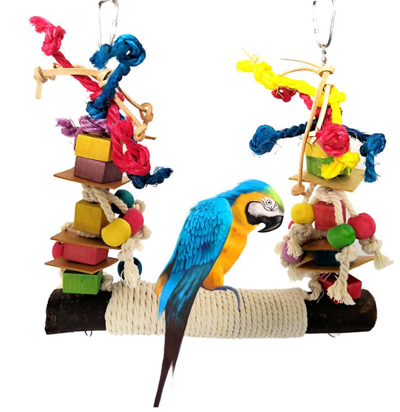 Раскрасьте ваш дом такими качелями и удивите вашего попугайчика!