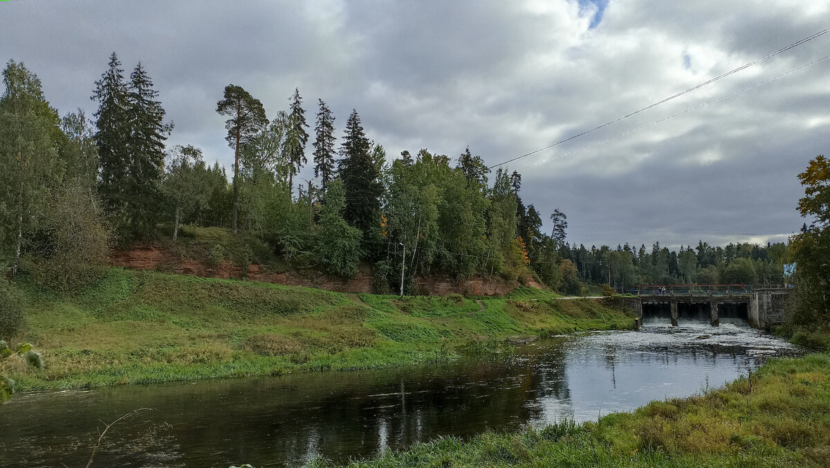 Плотина Сиверской ГЭС.