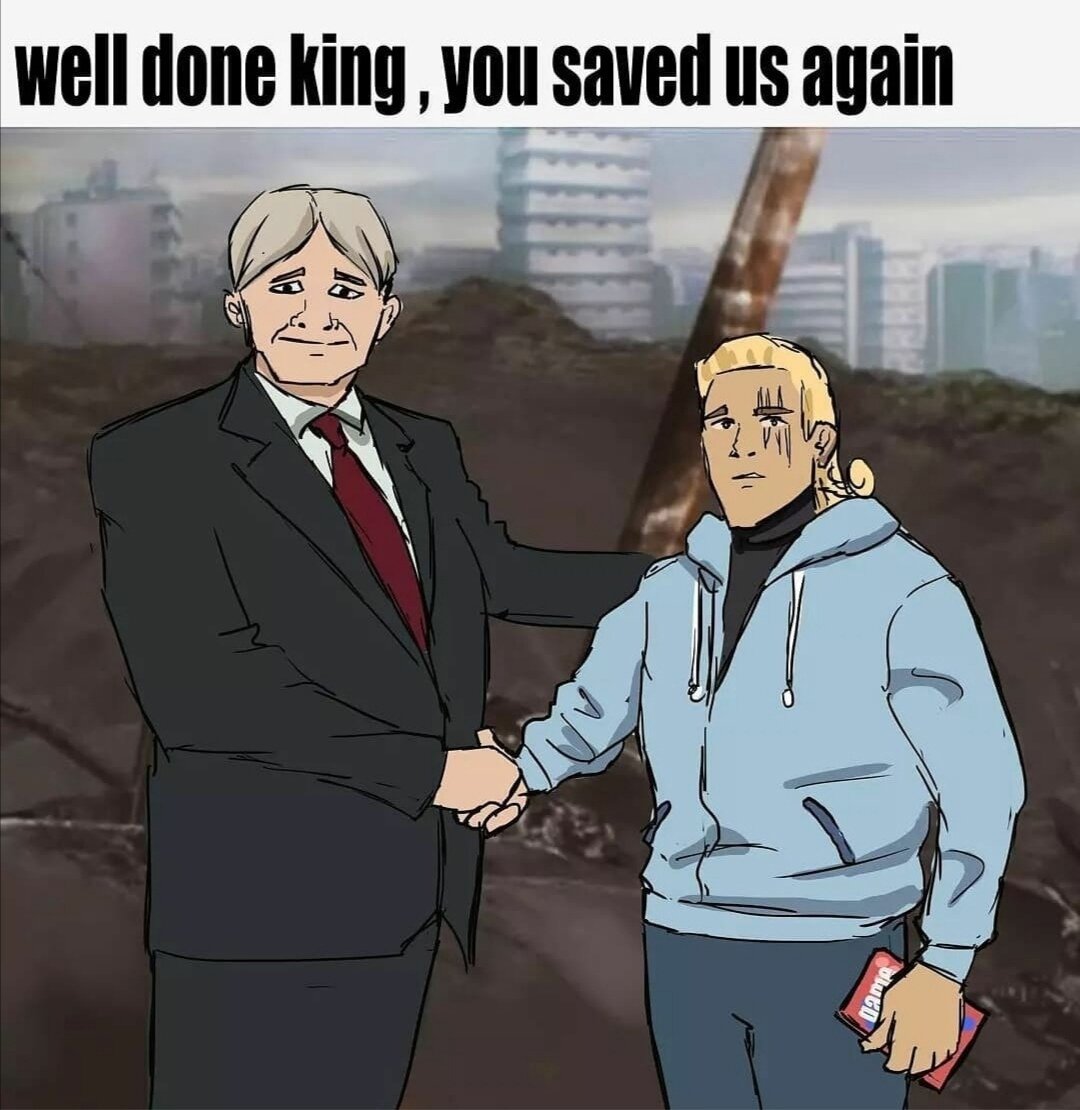 Великолепно, Кинг, вы снова всех спасли