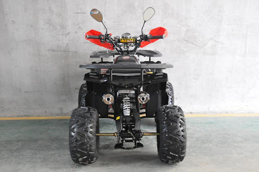 Millennium ATV-125F1 в красном цвете - вид сзади 