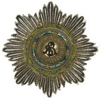 Шитая звезда к ордену Св. Александра Невского. medalirus.ru