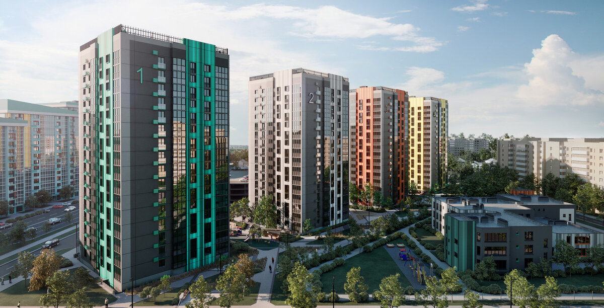 ЖК «4 сезона» на рендере