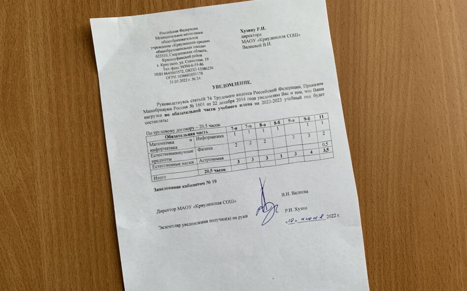 Тарификация сельского учителя в 2022/2023 учебном году