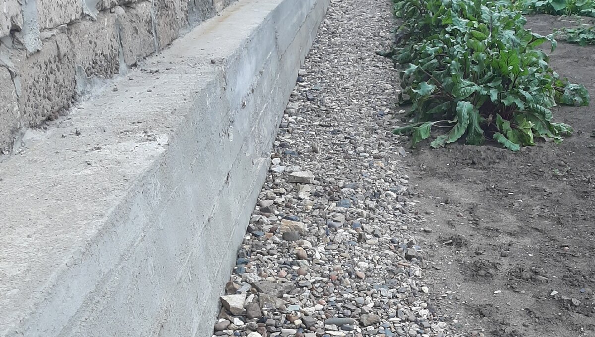 Мягкая временная отмостка 