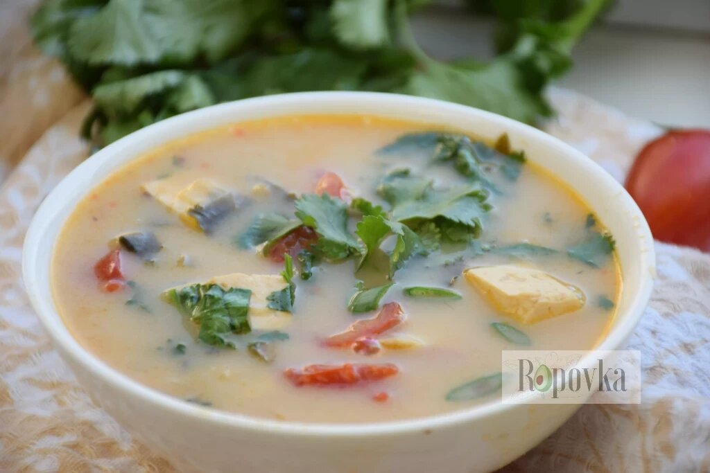 Том ям с тофу