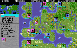 Фото игрового процесса Civilization 1