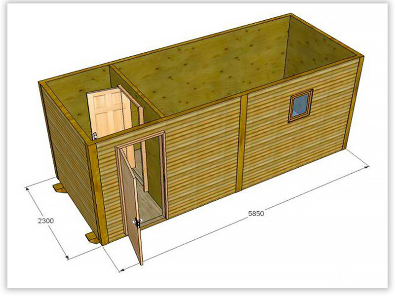 Бытовка своими руками — расчет материалов и цены | Бытовки