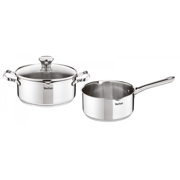 Duetto — искусство удивлять. Почему Tefal? Лучший сплав 18/10 из нержавеющей стали для длительной службы. Лучшая производственная экспертиза для повышенной устойчивости к коррозии. Превосходный дизайн для максимальной долговечности, комфорта в использовании и удовольствия от приготовления. Особые отличия серии Duetto: Толстое прочное инкапсулированное дно, которое не подвержено деформации даже спустя длительное время и гарантирует равномерное распределение тепла для получения вкусных равномерно приготовленных блюд при каждом использовании. Специальные отверстия в крышке для легкого и удобного слива жидкости Хорошо различимые отметки литража для точности в приготовлении Возможность ремонта 10 лет