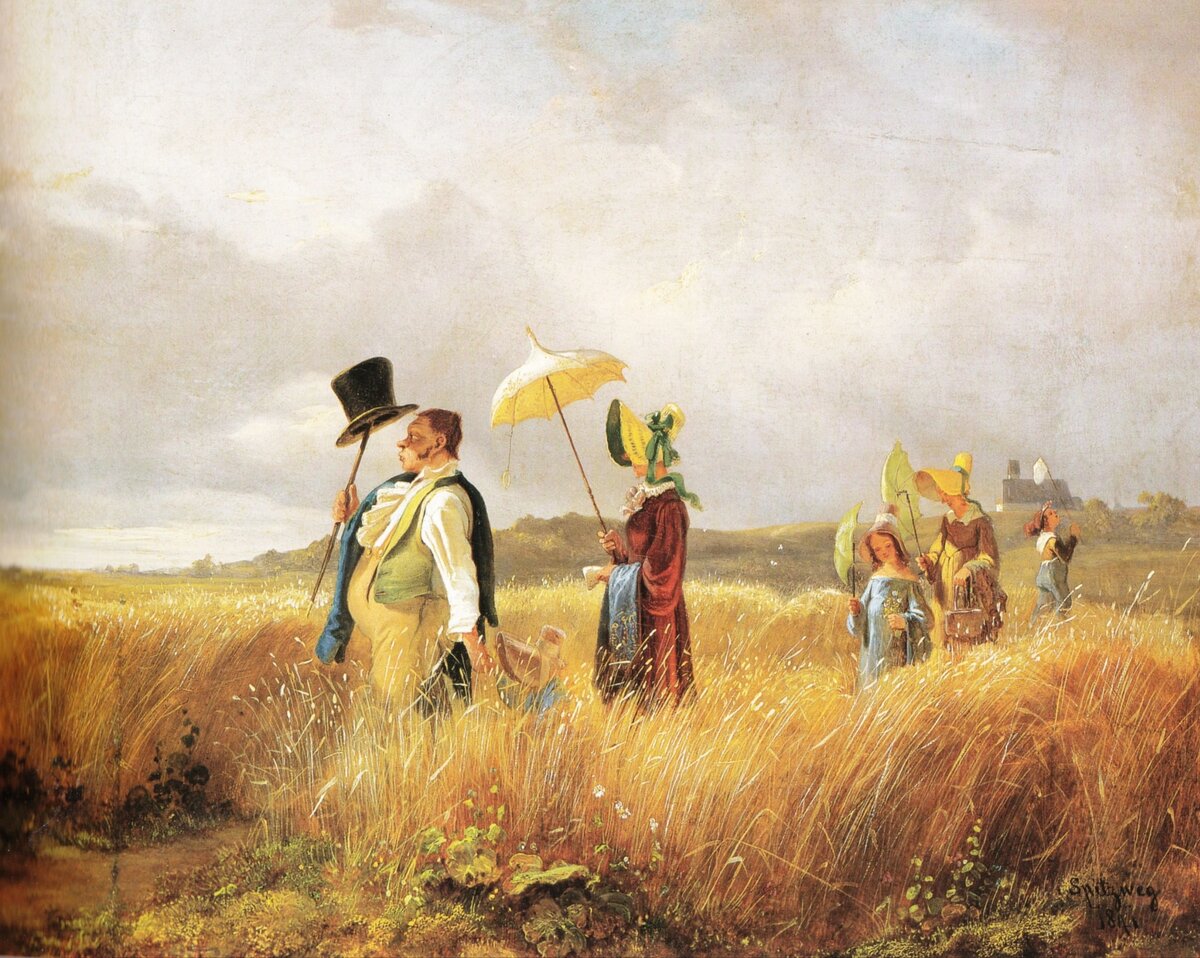 Карл Шпицвег "Воскресная прогулка", 1841.