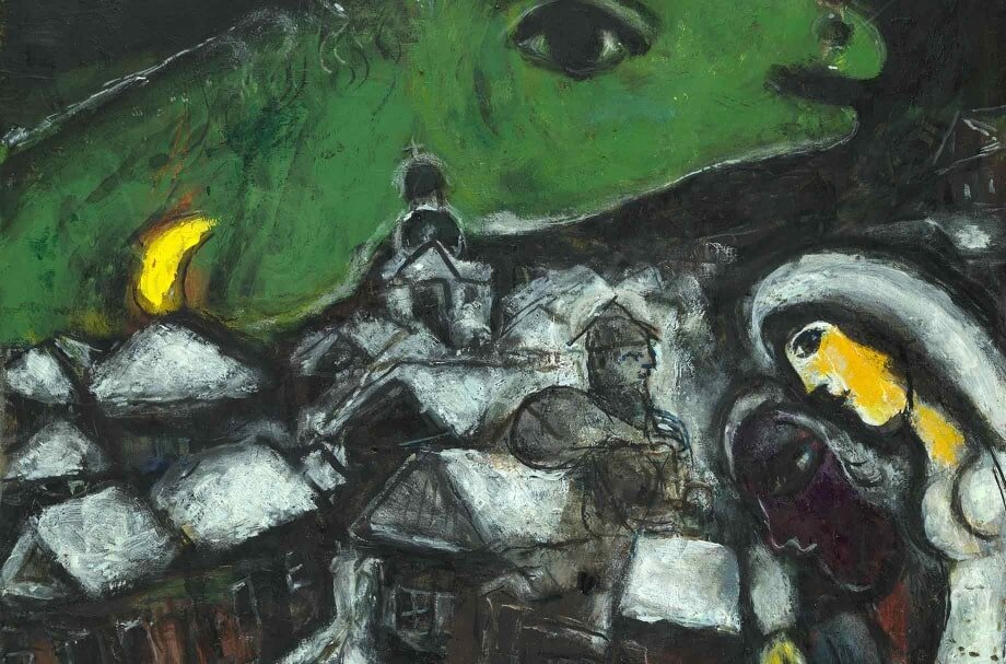 Марк Шагал «Зеленая Ночь», 1952. Париж, частная коллекция © Chagall / SIAE 2019