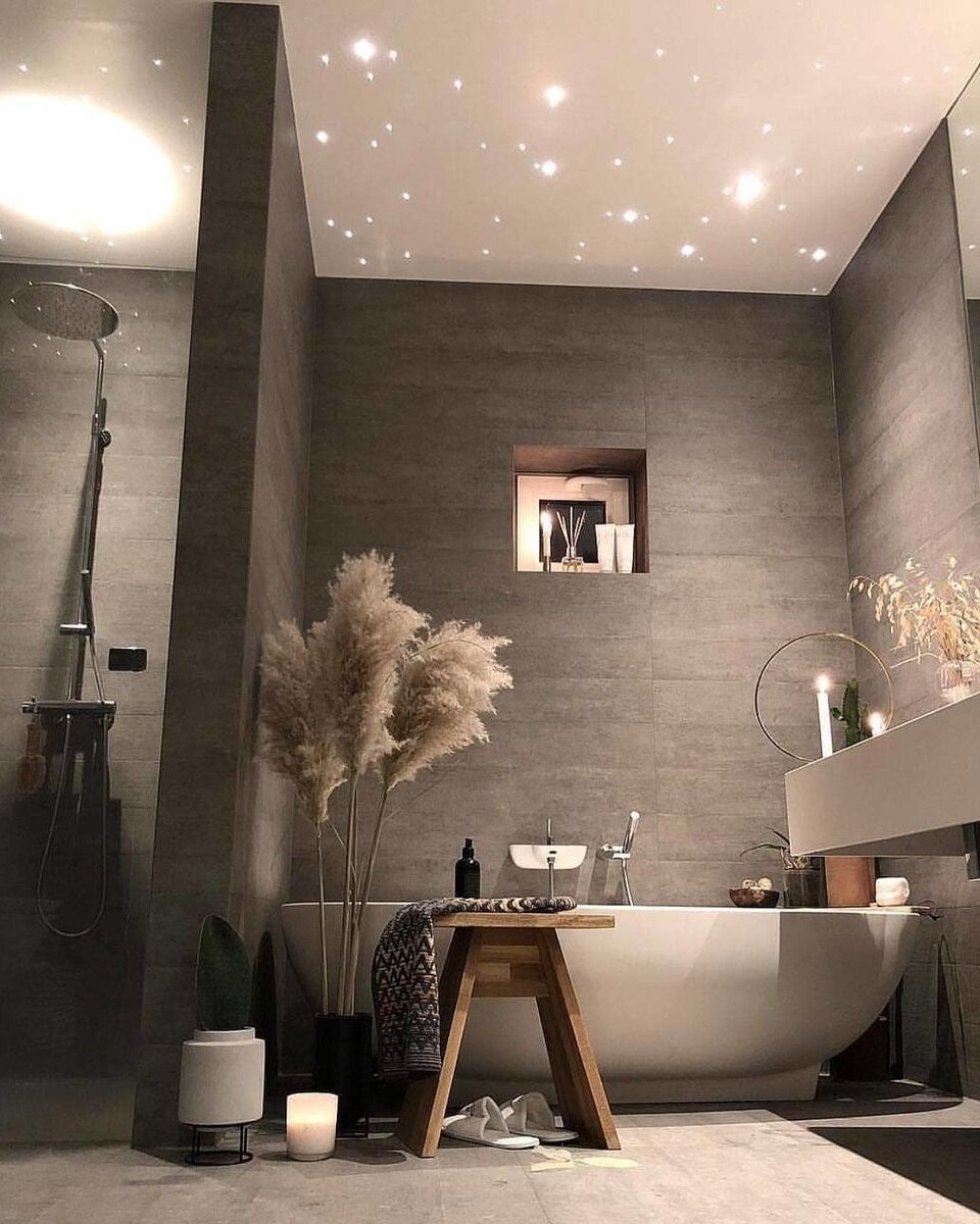 Обои в ванной комнате: яркие примеры из проектов дизайнеров | myDecor
