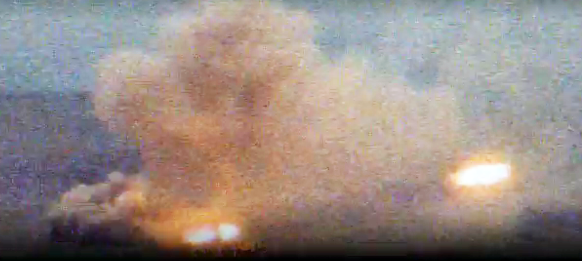 Новые кадры ударов по ВВС Азербайджана