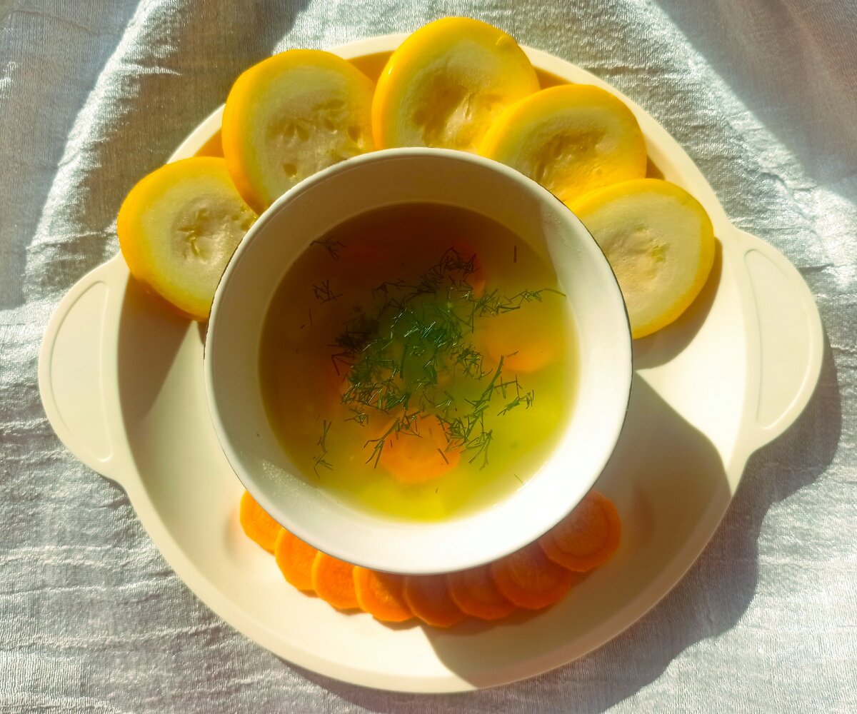 Диетический суп с кабачками