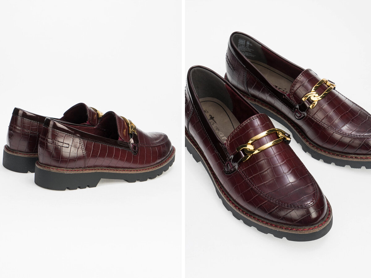 Лоферы с эффектом крокодиловой кожи Tamaris, арт. 12211676